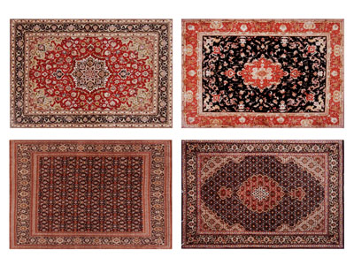 欧式花纹长方形地毯3d模型 欧式花纹长方形地毯