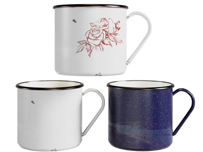 现代复古搪瓷杯子