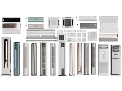 现代空调出风口3d模型 现代空调出风口
