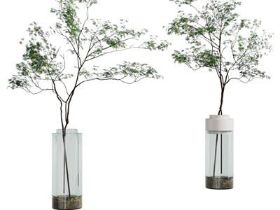 现代花瓶花卉马醉木摆件