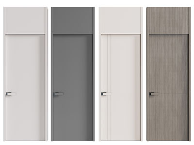 现代单扇平开门