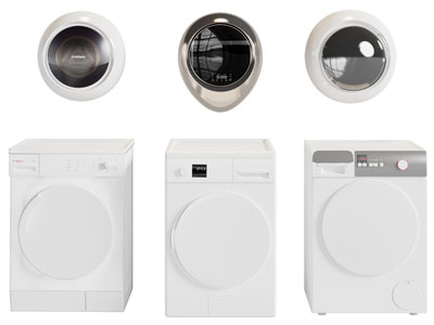 现代壁挂式迷你、滚筒洗衣机