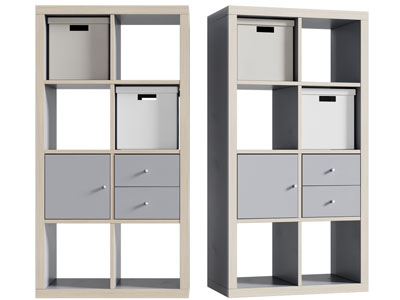 现代开放式收纳架