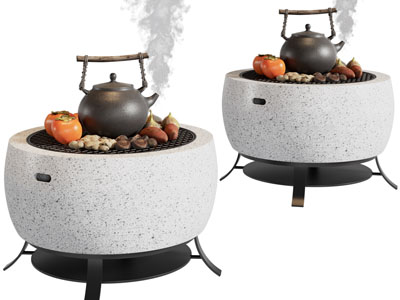 新中式煮茶的火炉