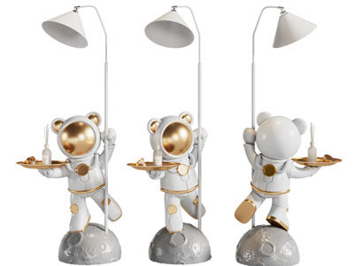 现代雕塑小熊落地灯