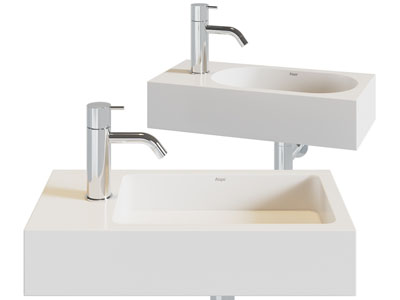 现代长方形洗手盆