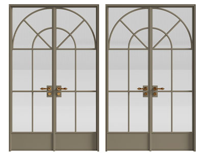 法式双扇玻璃平开门