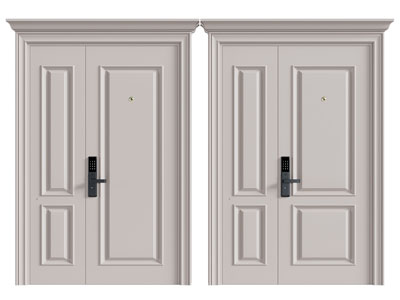 简欧子母入户平开门