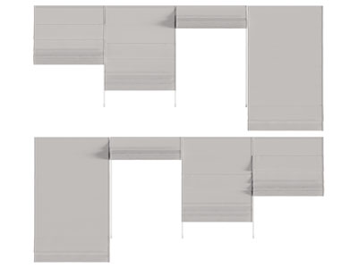 现代布艺拉帘、布帘