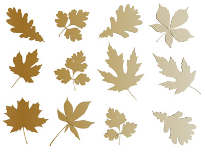 现代树叶墙饰挂件