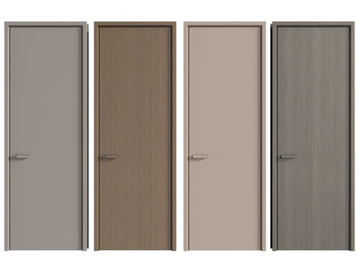 现代单扇平开门