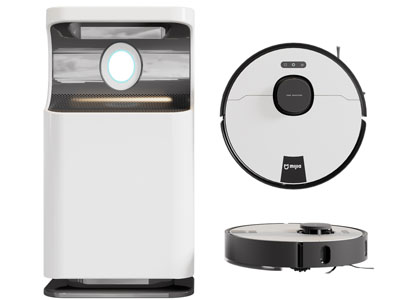 现代智能扫地机、空气净化器