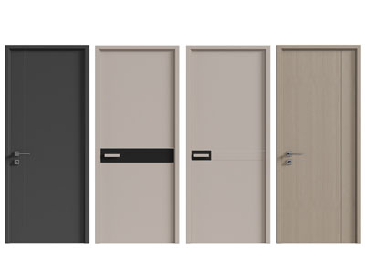 现代单扇平开门