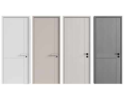 现代单扇平开门