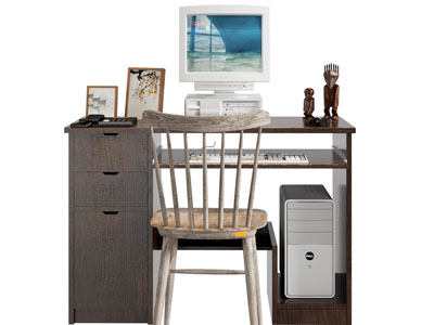 现代书桌椅组合