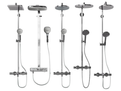 现代不锈钢淋浴花洒