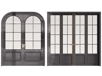 法式双扇平开门