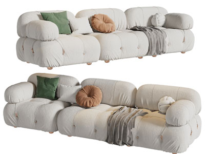 侘寂风多人沙发