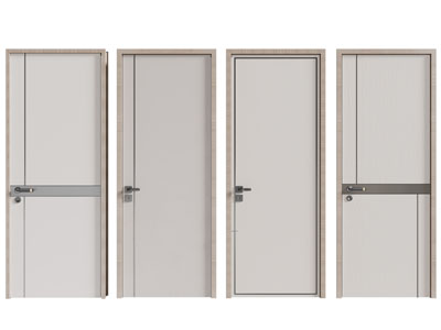 现代单扇平开门