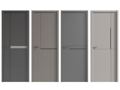 现代单扇平开门