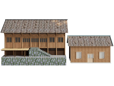 新中式农家乐房子外观