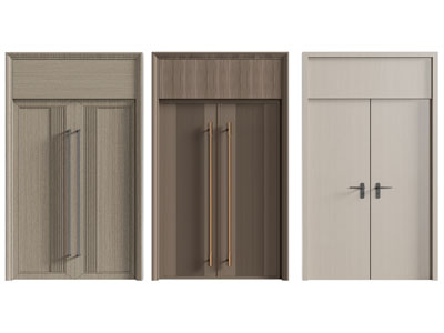 现代双扇平开门