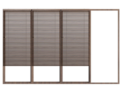 现代实木百叶窗