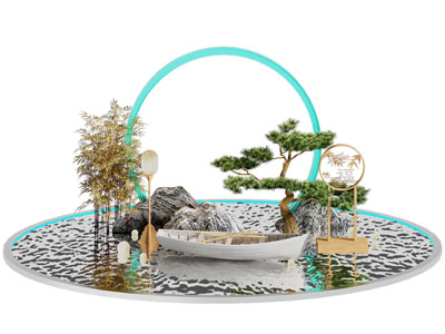 新中式景观园艺小品