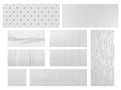 新中式穿孔板、冲孔铝板、墙饰板