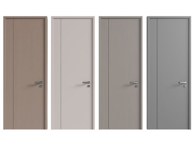 现代单扇平开门