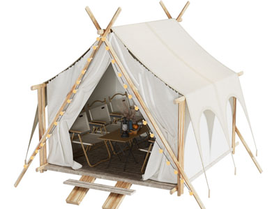 现代户外露营帐篷