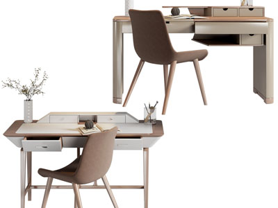 北欧书桌椅组合