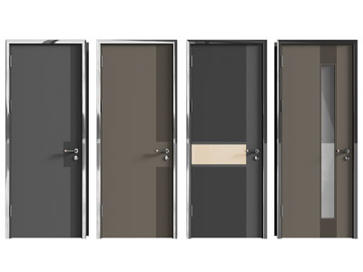 现代单扇平开门