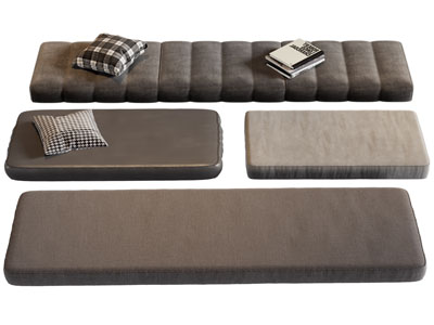 现代长方形坐垫