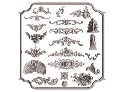 欧式雕花、石膏线