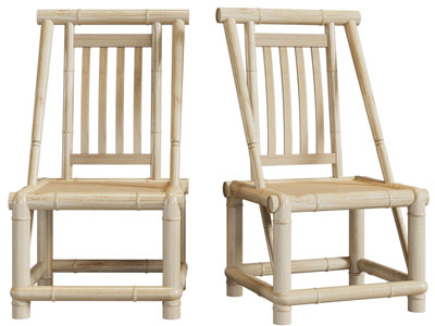 中式竹编休闲小椅子