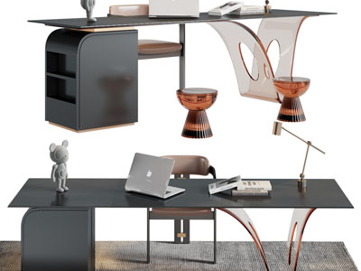 现代书桌椅组合