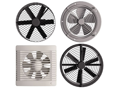 现代方形、圆形换气扇3d模型 现代方形、圆形换气扇