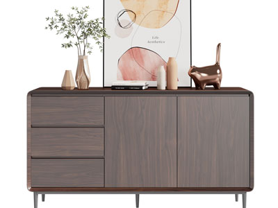 现代木质玄关柜、边柜