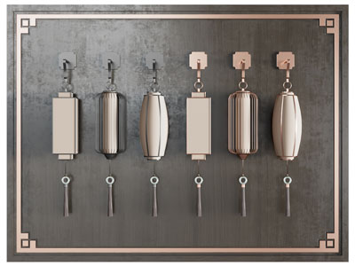 新中式灯笼墙饰挂件