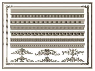 欧式雕花、石膏线、角线