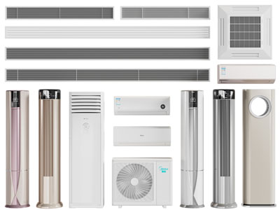 现代空调出风口、柱式空调3d模型 现代空调出风口、柱式空调