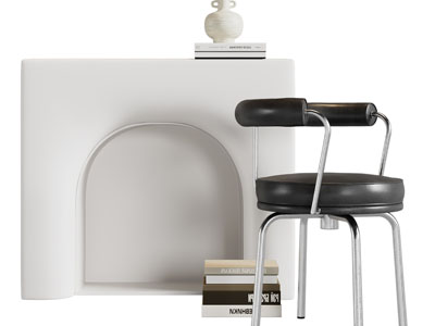 现代壁炉火炉、休闲椅子