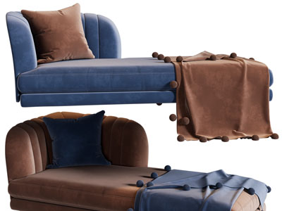 现代布艺贵妃椅、美人榻