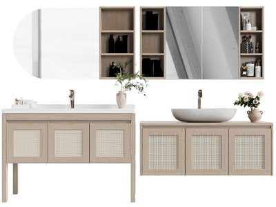 现代自然风洗手台、洗手盆