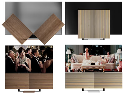 现代可旋转升降的电视机