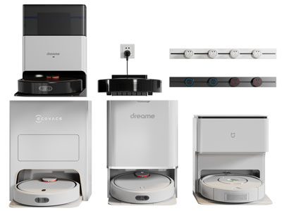 现代智能可充电扫地机