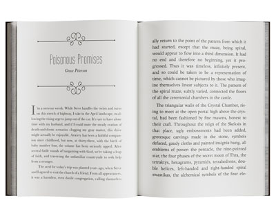 一本翻开的英文书籍