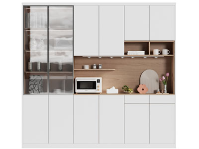 现代酒柜3d模型 现代酒柜