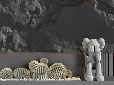 现代仙人球、kwas公仔室内景观园艺小品